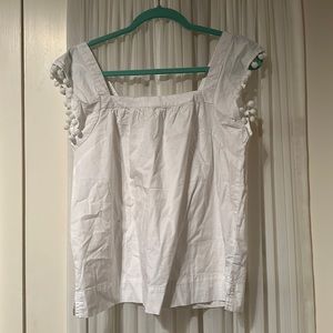 J crew size 4 Pom Pom blouse Nwt